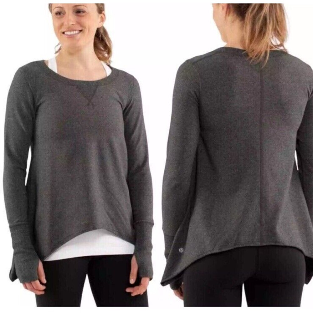 Lululemon Womens Tea Lounge Pullover Long Sleeve Athletic Sweatshirt Top…​​